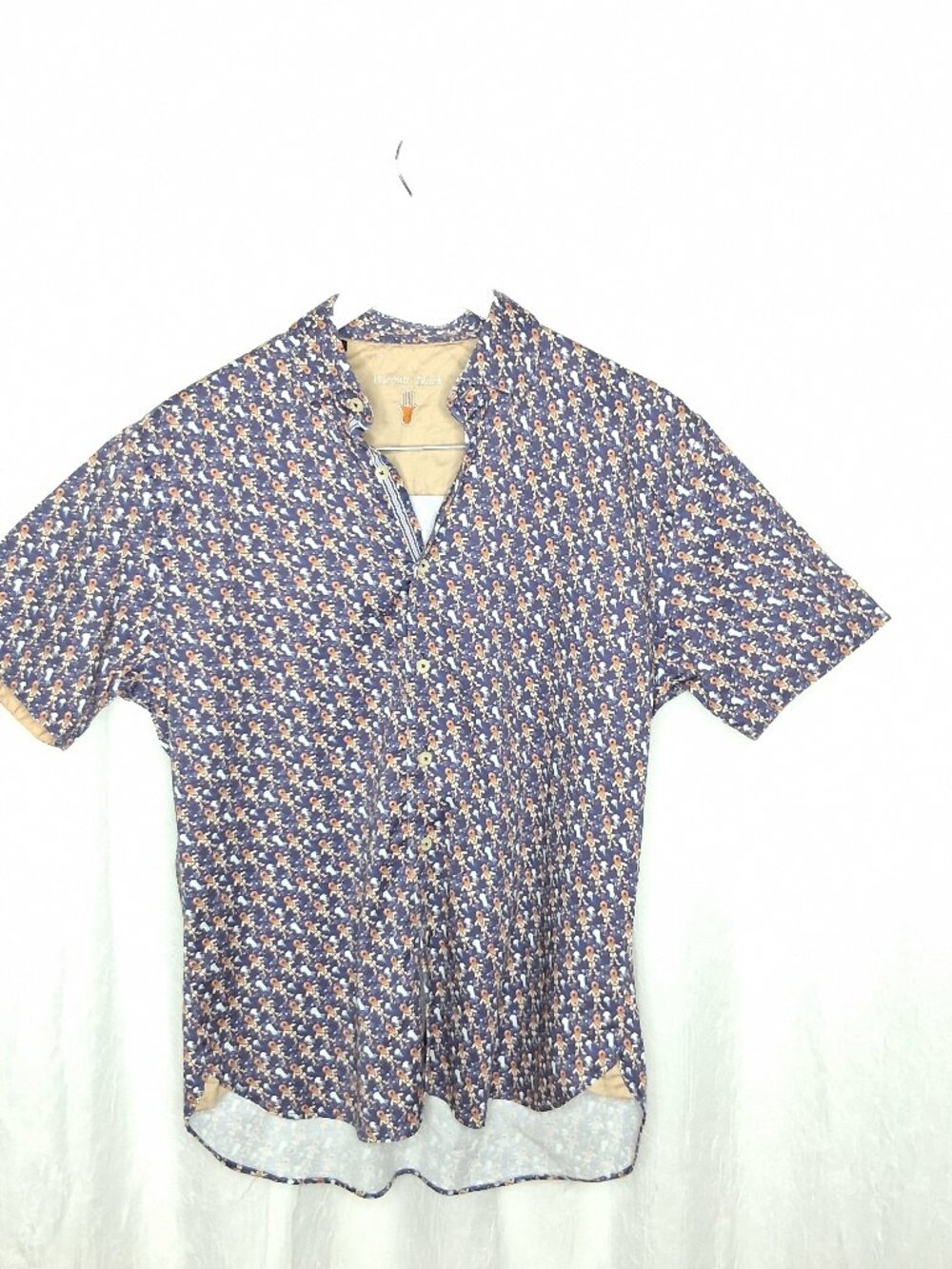 Luchiano Visconti Black Deep Sea Diver Casual Button-Down Shirt